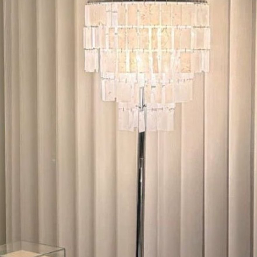 Tiered shell floor lamp, model L1-350